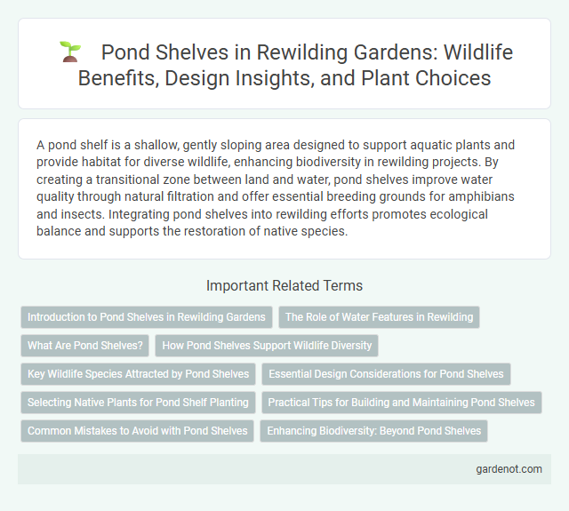 Pond Shelves in Rewilding Gardens: Wildlife Benefits, Design Insights, and Plant Choices