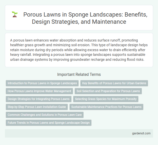 Porous Lawns in Sponge Landscapes: Benefits, Design Strategies, and Maintenance