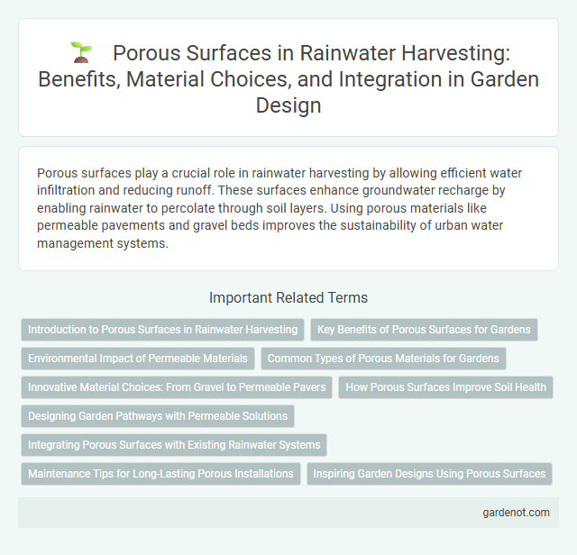 Porous Surfaces in Rainwater Harvesting: Benefits, Material Choices, and Integration in Garden Design