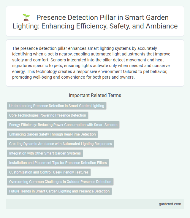 Presence Detection Pillar in Smart Garden Lighting: Enhancing Efficiency, Safety, and Ambiance
