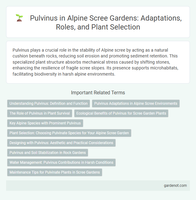 Pulvinus in Alpine Scree Gardens: Adaptations, Roles, and Plant Selection