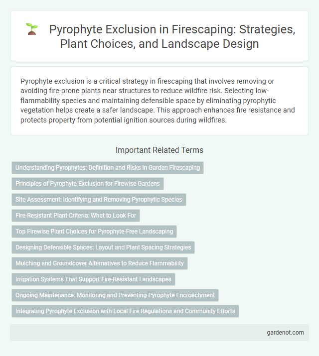 Pyrophyte Exclusion in Firescaping: Strategies, Plant Choices, and Landscape Design