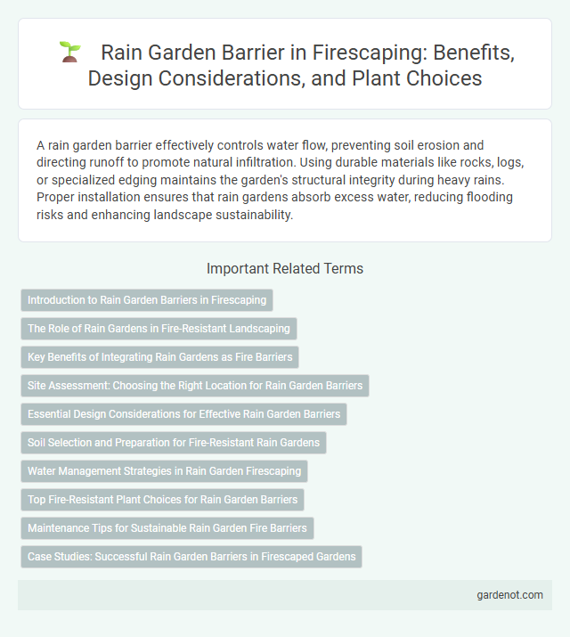 Rain Garden Barrier in Firescaping: Benefits, Design Considerations, and Plant Choices