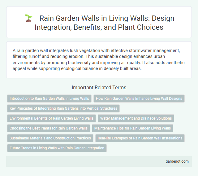Rain Garden Walls in Living Walls: Design Integration, Benefits, and Plant Choices