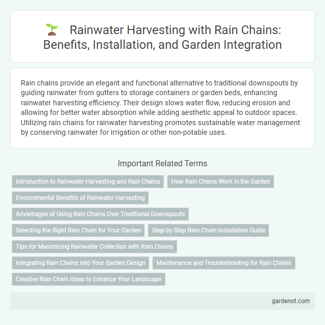 Rainwater Harvesting with Rain Chains: Benefits, Installation, and Garden Integration