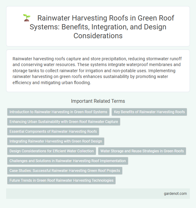 Rainwater Harvesting Roofs in Green Roof Systems: Benefits, Integration, and Design Considerations