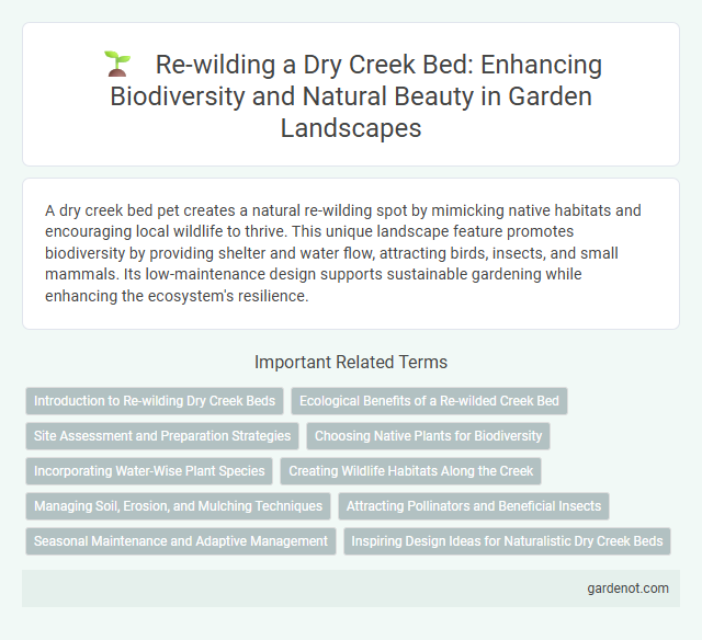 Re-wilding a Dry Creek Bed: Enhancing Biodiversity and Natural Beauty in Garden Landscapes