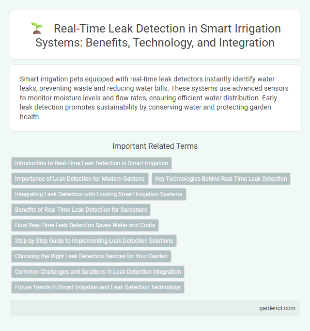 Real-Time Leak Detection in Smart Irrigation Systems: Benefits, Technology, and Integration
