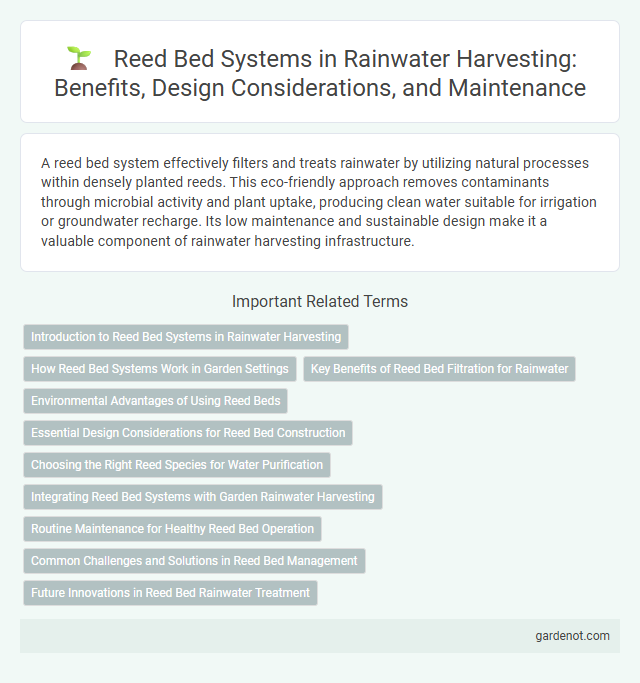 Reed Bed Systems in Rainwater Harvesting: Benefits, Design Considerations, and Maintenance