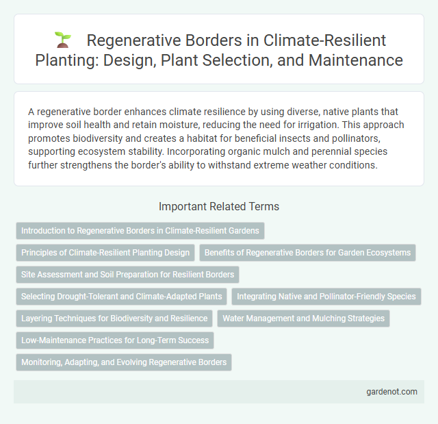 Regenerative Borders in Climate-Resilient Planting: Design, Plant Selection, and Maintenance