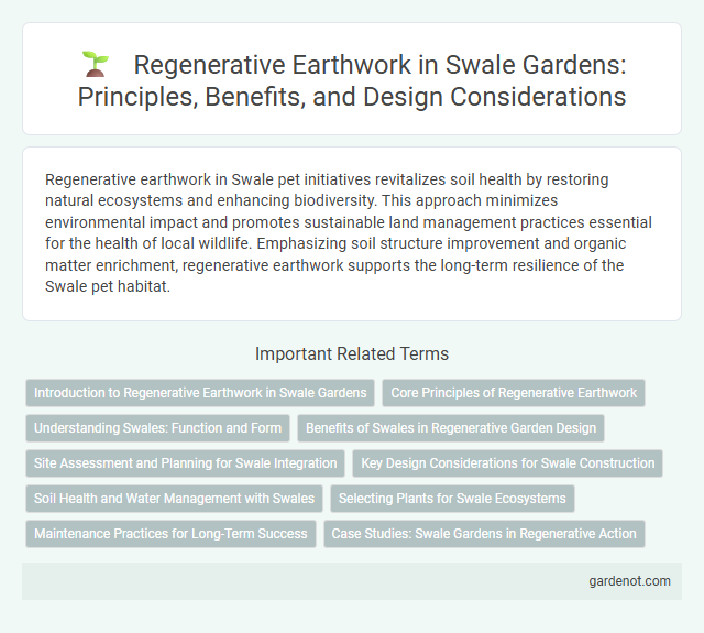 Regenerative Earthwork in Swale Gardens: Principles, Benefits, and Design Considerations