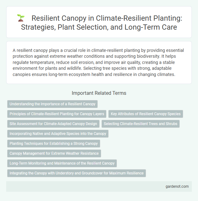 Resilient Canopy in Climate-Resilient Planting: Strategies, Plant Selection, and Long-Term Care