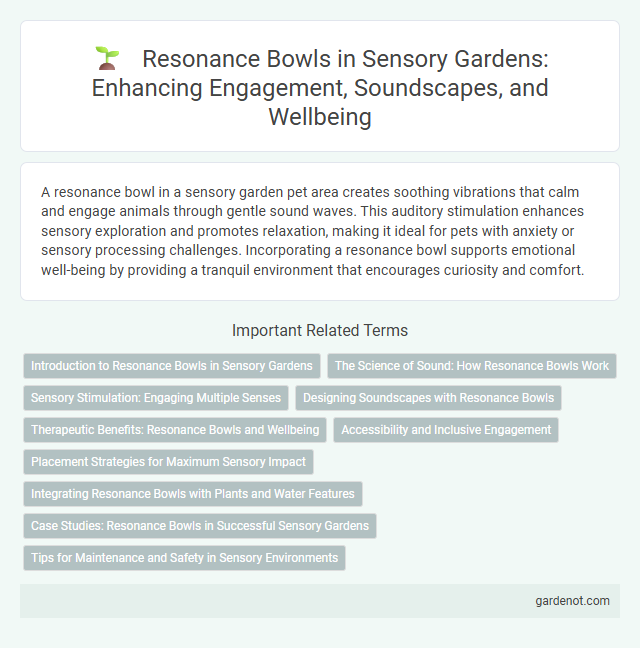 Resonance Bowls in Sensory Gardens: Enhancing Engagement, Soundscapes, and Wellbeing