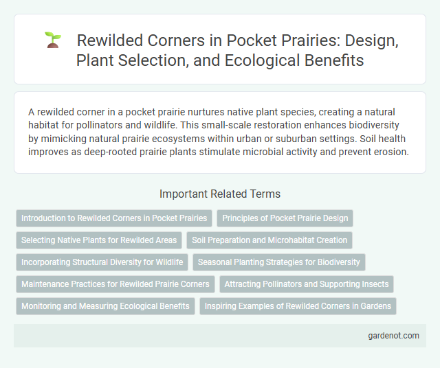 Rewilded Corners in Pocket Prairies: Design, Plant Selection, and Ecological Benefits