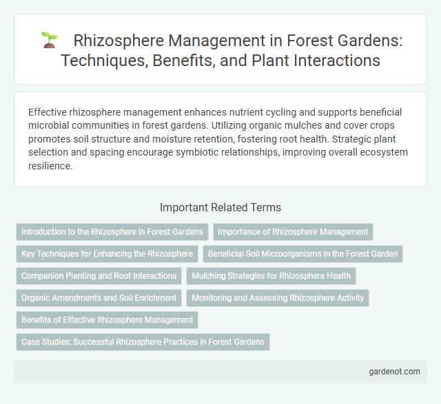 Rhizosphere Management in Forest Gardens: Techniques, Benefits, and Plant Interactions
