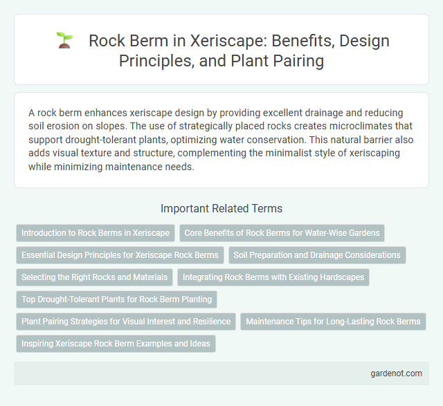 Rock Berm in Xeriscape: Benefits, Design Principles, and Plant Pairing