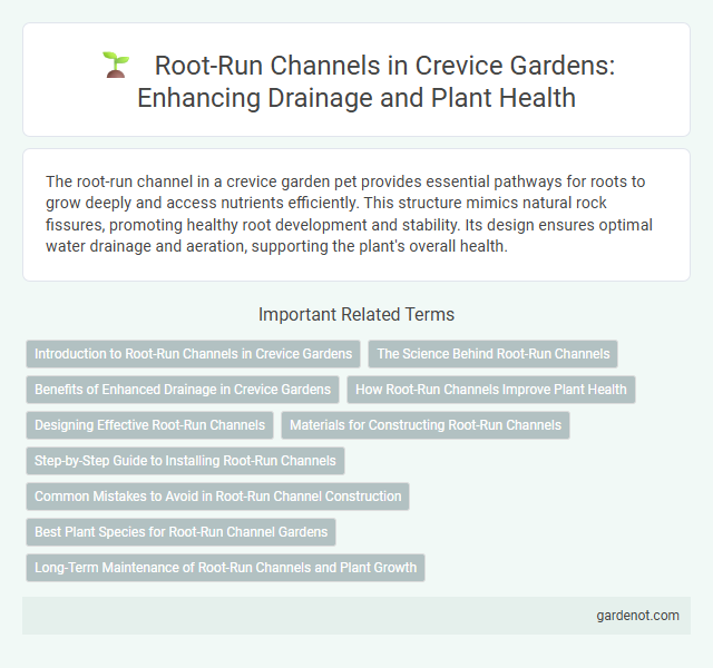 Root-Run Channels in Crevice Gardens: Enhancing Drainage and Plant Health