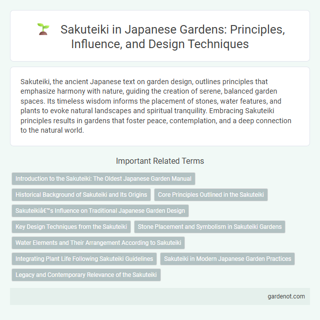 Sakuteiki in Japanese Gardens: Principles, Influence, and Design Techniques