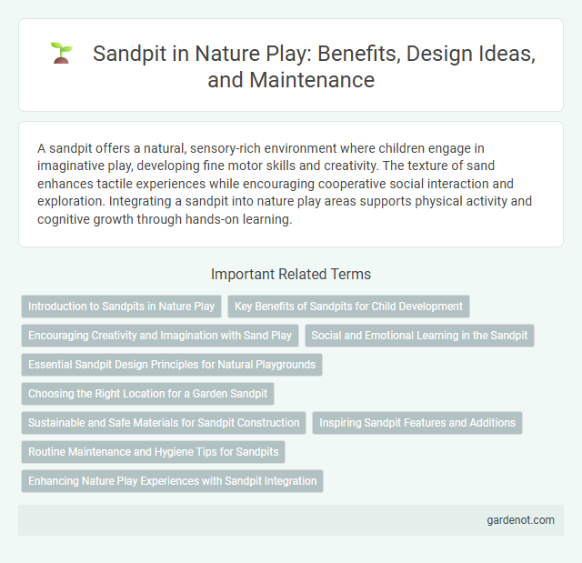 Sandpit in Nature Play: Benefits, Design Ideas, and Maintenance