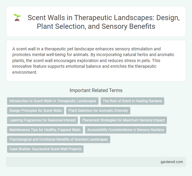 Scent Walls in Therapeutic Landscapes: Design, Plant Selection, and Sensory Benefits