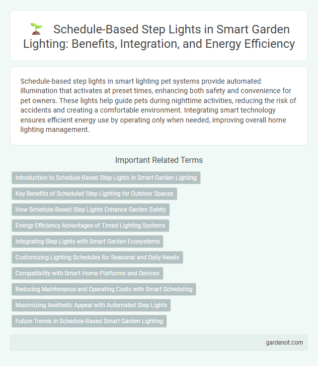Schedule-Based Step Lights in Smart Garden Lighting: Benefits, Integration, and Energy Efficiency