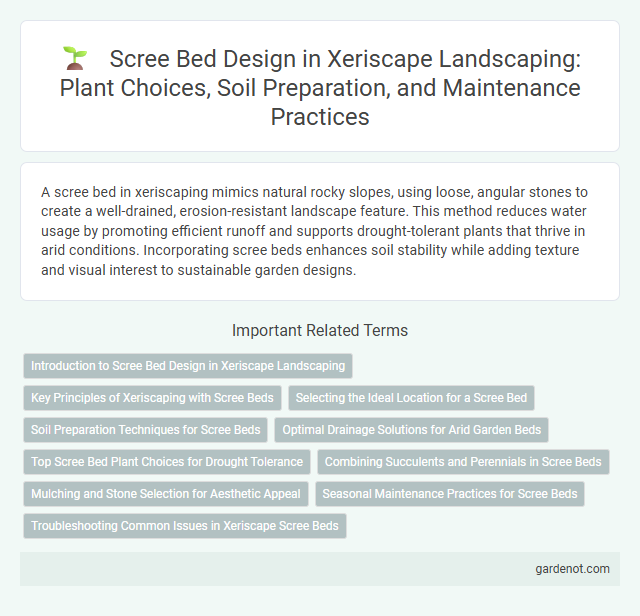 Scree Bed Design in Xeriscape Landscaping: Plant Choices, Soil Preparation, and Maintenance Practices