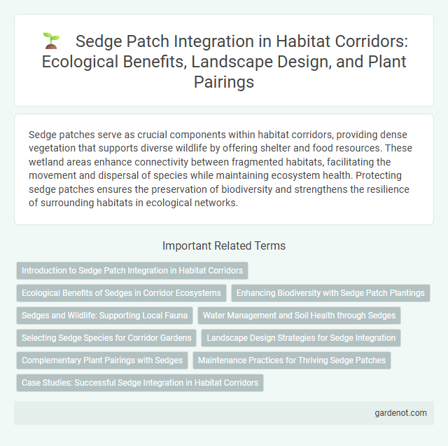 Sedge Patch Integration in Habitat Corridors: Ecological Benefits, Landscape Design, and Plant Pairings
