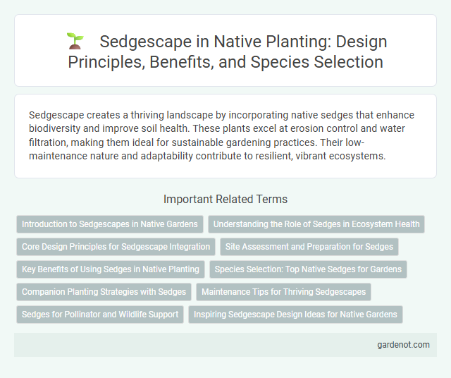 Sedgescape in Native Planting: Design Principles, Benefits, and Species Selection