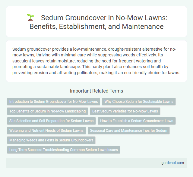 Sedum Groundcover in No-Mow Lawns: Benefits, Establishment, and Maintenance