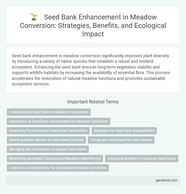 Seed Bank Enhancement in Meadow Conversion: Strategies, Benefits, and Ecological Impact