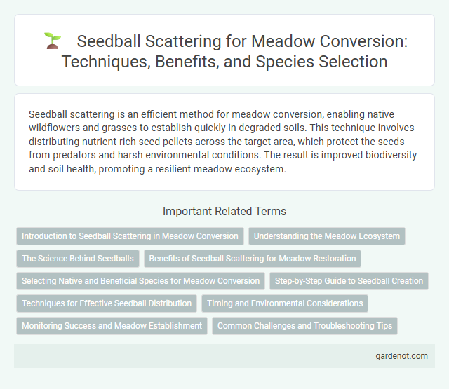 Seedball Scattering for Meadow Conversion: Techniques, Benefits, and Species Selection