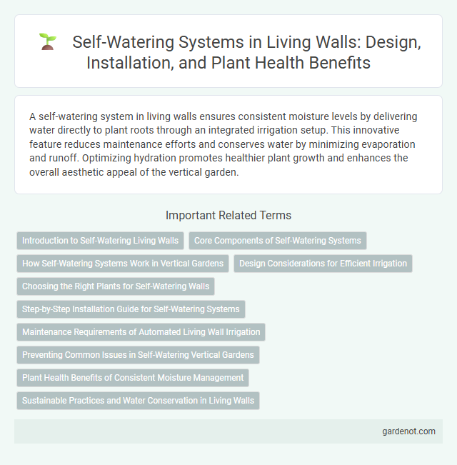 Self-Watering Systems in Living Walls: Design, Installation, and Plant Health Benefits