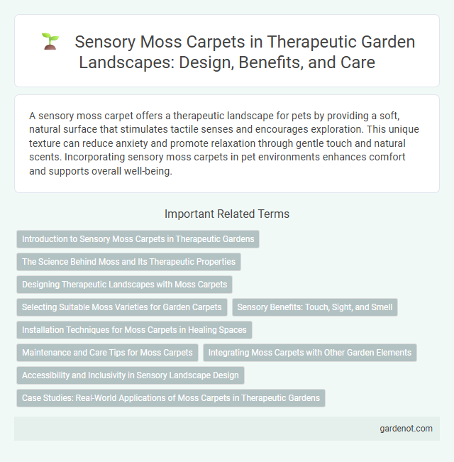 Sensory Moss Carpets in Therapeutic Garden Landscapes: Design, Benefits, and Care