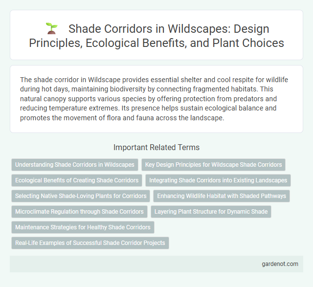 Shade Corridors in Wildscapes: Design Principles, Ecological Benefits, and Plant Choices