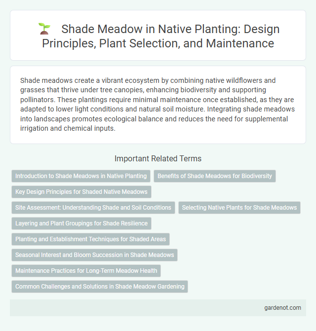 Shade Meadow in Native Planting: Design Principles, Plant Selection, and Maintenance