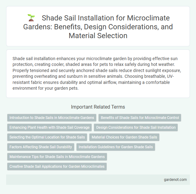 Shade Sail Installation for Microclimate Gardens: Benefits, Design Considerations, and Material Selection