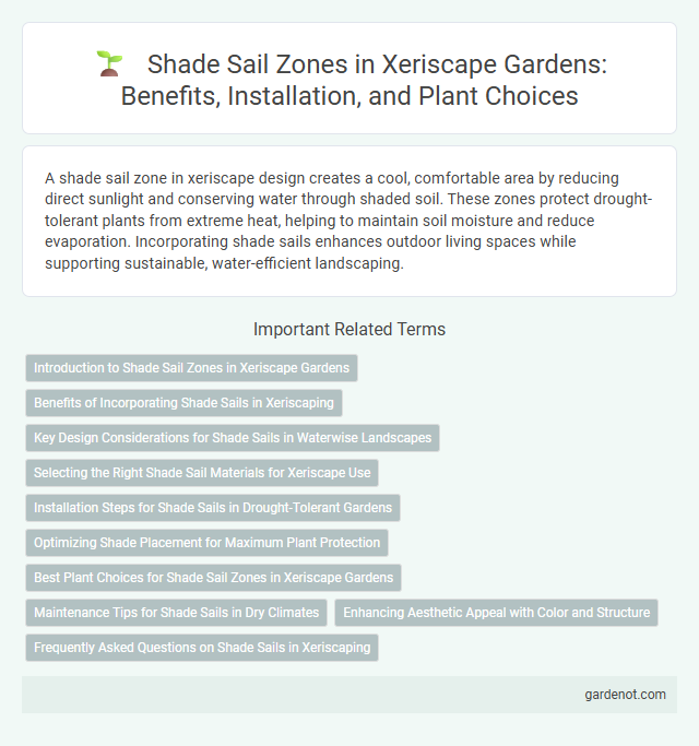 Shade Sail Zones in Xeriscape Gardens: Benefits, Installation, and Plant Choices