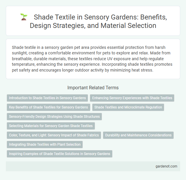 Shade Textile in Sensory Gardens: Benefits, Design Strategies, and Material Selection