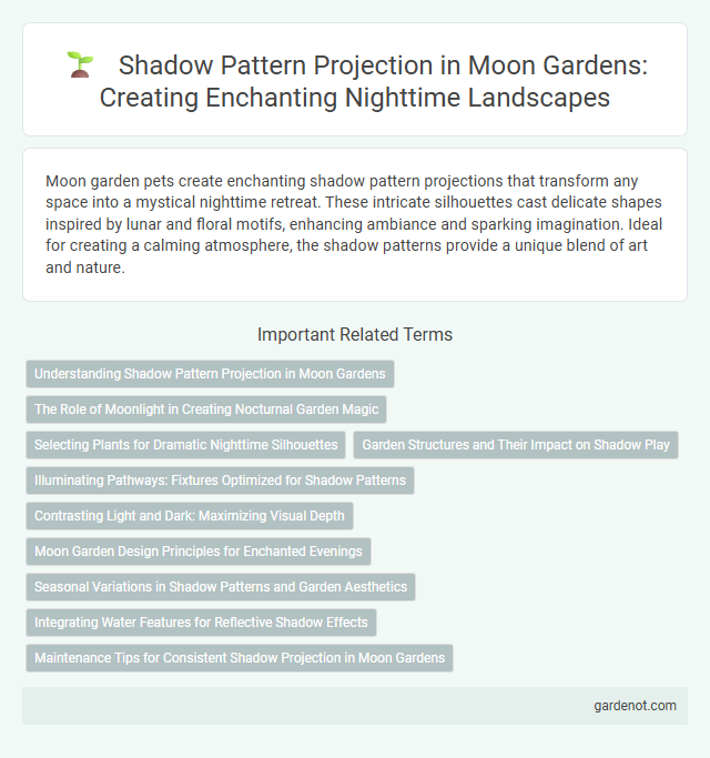 Shadow Pattern Projection in Moon Gardens: Creating Enchanting Nighttime Landscapes