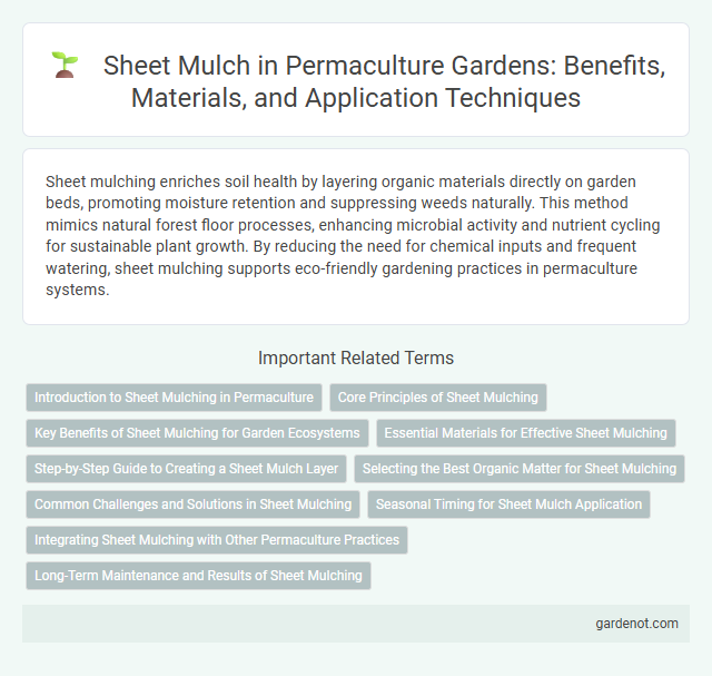 Sheet Mulch in Permaculture Gardens: Benefits, Materials, and Application Techniques