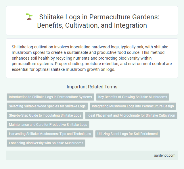Shiitake Logs in Permaculture Gardens: Benefits, Cultivation, and Integration