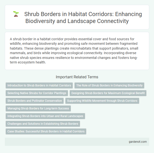 Shrub Borders in Habitat Corridors: Enhancing Biodiversity and Landscape Connectivity