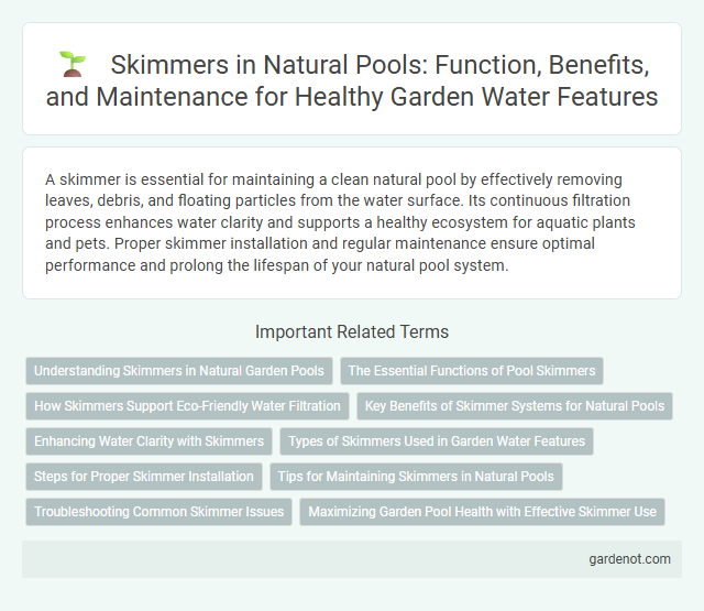 Skimmers in Natural Pools: Function, Benefits, and Maintenance for Healthy Garden Water Features