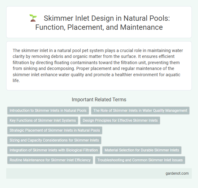 Skimmer Inlet Design in Natural Pools: Function, Placement, and Maintenance