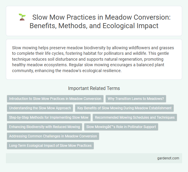 Slow Mow Practices in Meadow Conversion: Benefits, Methods, and Ecological Impact