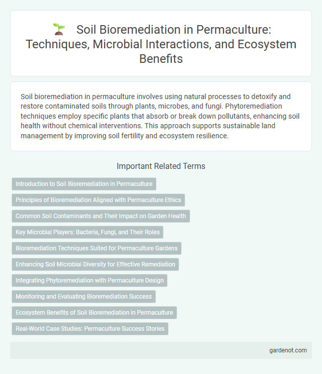 Soil Bioremediation in Permaculture: Techniques, Microbial Interactions, and Ecosystem Benefits