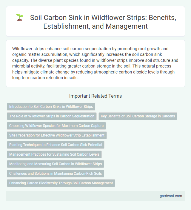 Soil Carbon Sink in Wildflower Strips: Benefits, Establishment, and Management