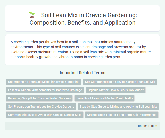 Soil Lean Mix in Crevice Gardening: Composition, Benefits, and Application
