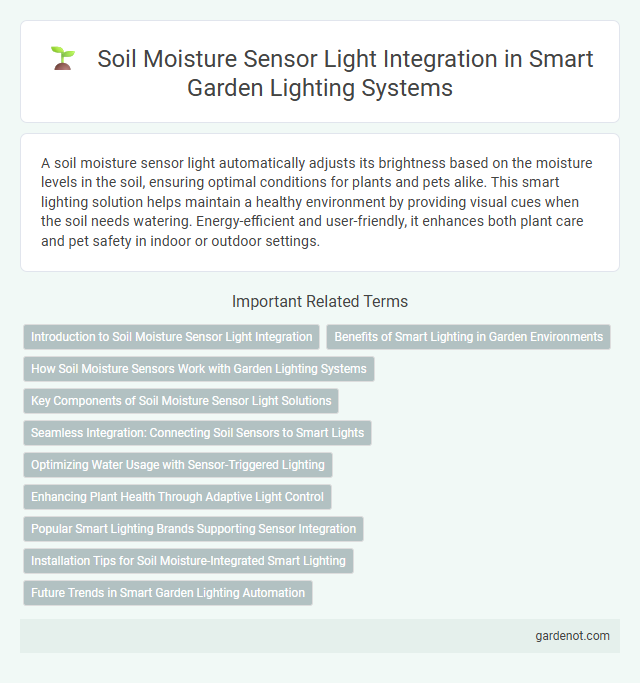 Soil Moisture Sensor Light Integration in Smart Garden Lighting Systems