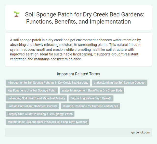 Soil Sponge Patch for Dry Creek Bed Gardens: Functions, Benefits, and Implementation